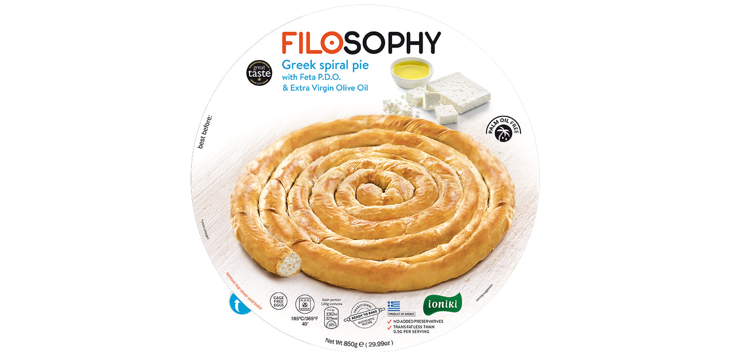 Filosophy- Tiropita - Feta spiral pie- with olive oil- 850g