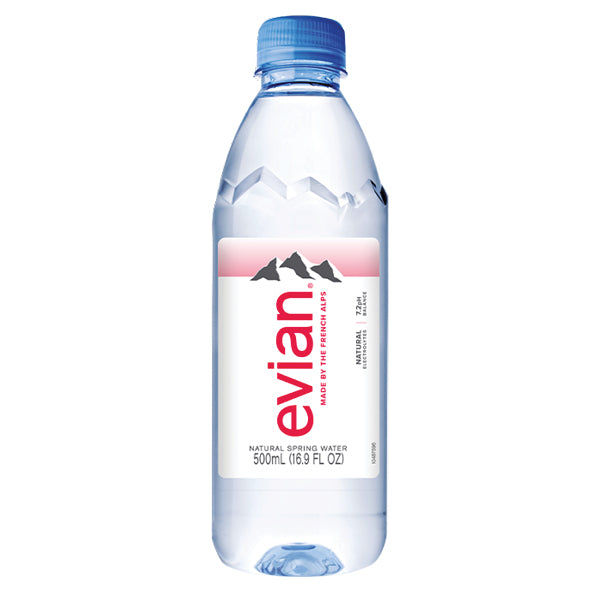 Evian 500ml bottle