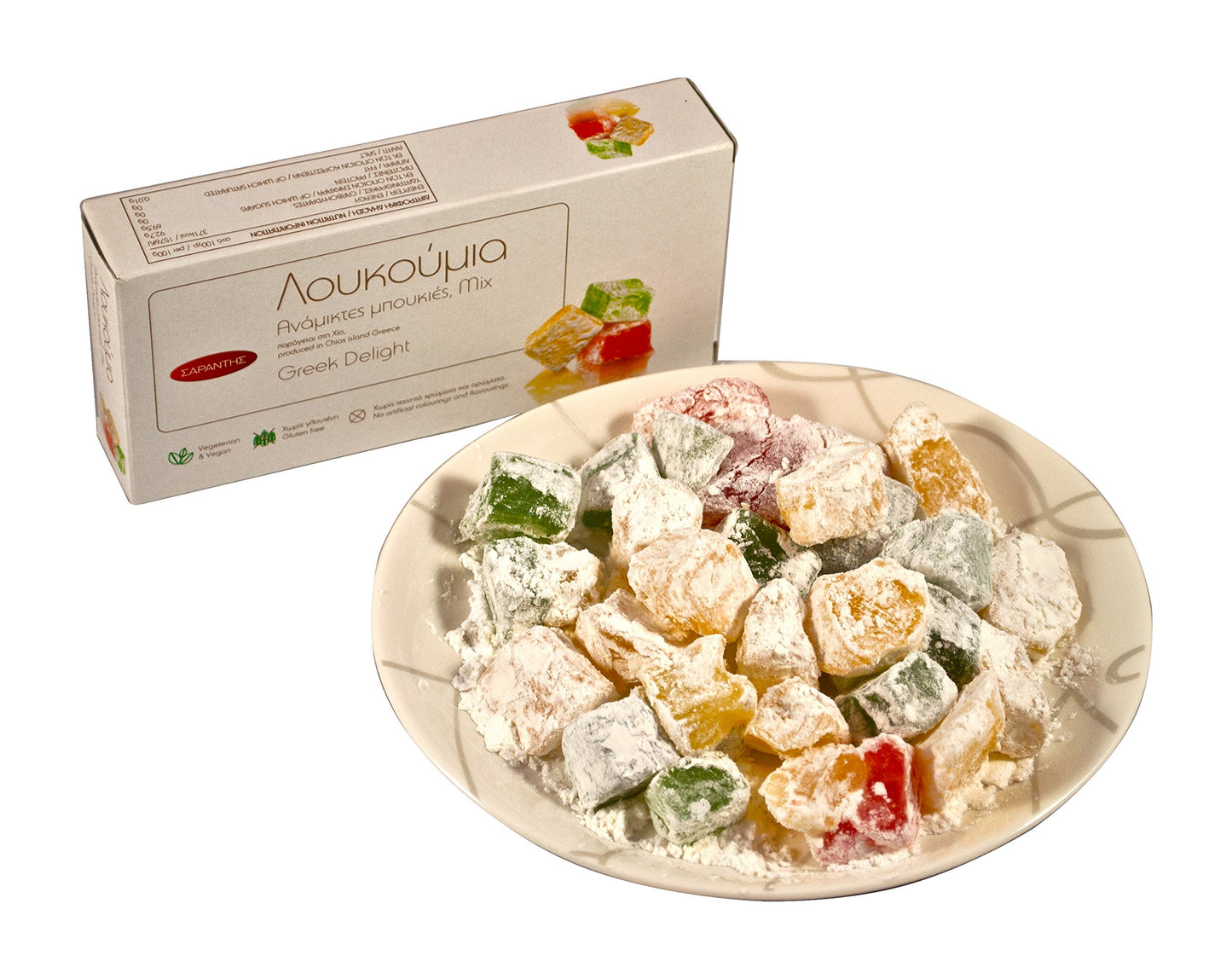 Sarantis - Turkish delight (Loukoumi,Loukoum,Lokum)- 400g- Various flavours