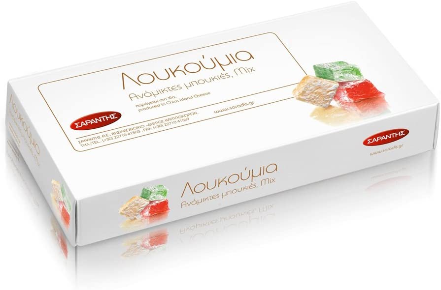 Sarantis - Turkish delight (Loukoumi,Loukoum,Lokum)- 400g- Various flavours