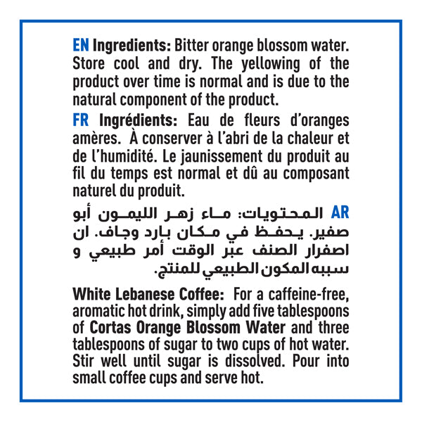 Cortas - Premium Orange Blossom Water- 500ml