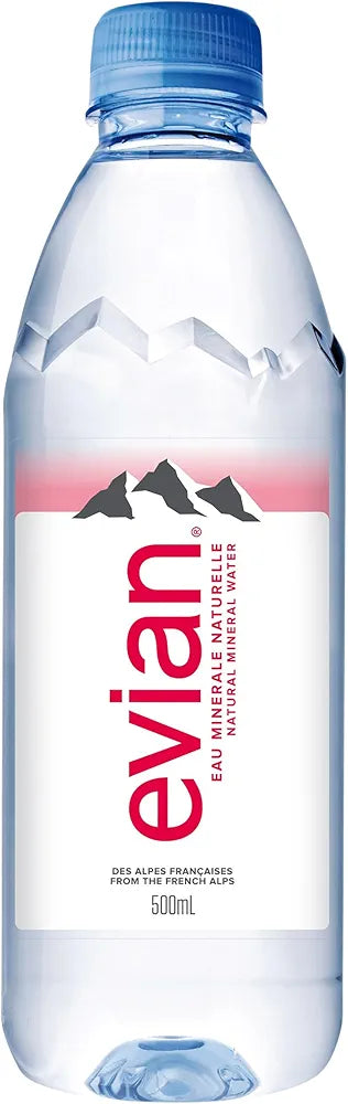 Evian 500ml bottle