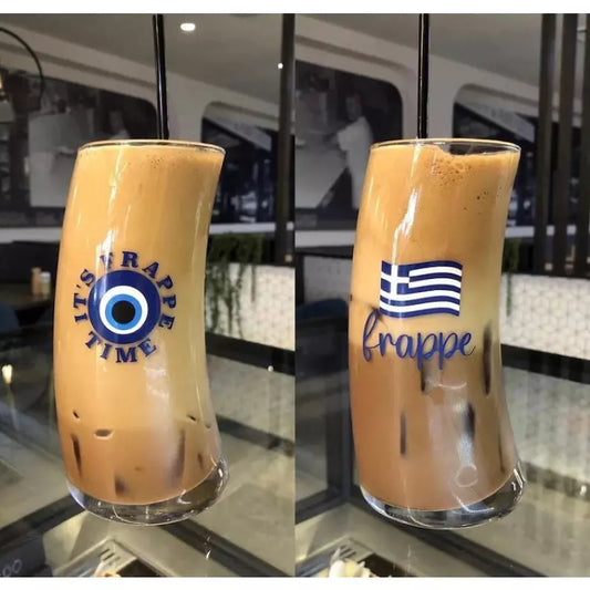 Frappe Glasses (Wave design) with various Motifs