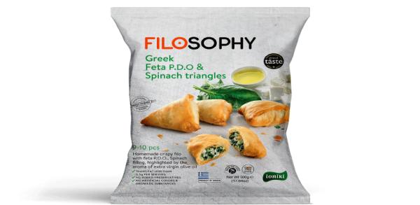 Filosophy - Feta and Spinach Mini triangles - 500g