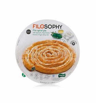Filosophy- Spanakopita - Filo Spinach and cheese spiral pie- 850g