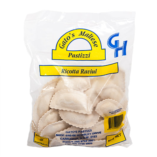 Gatos Maltese Ricotta Ravioli (Raviul) 500g or 1kg