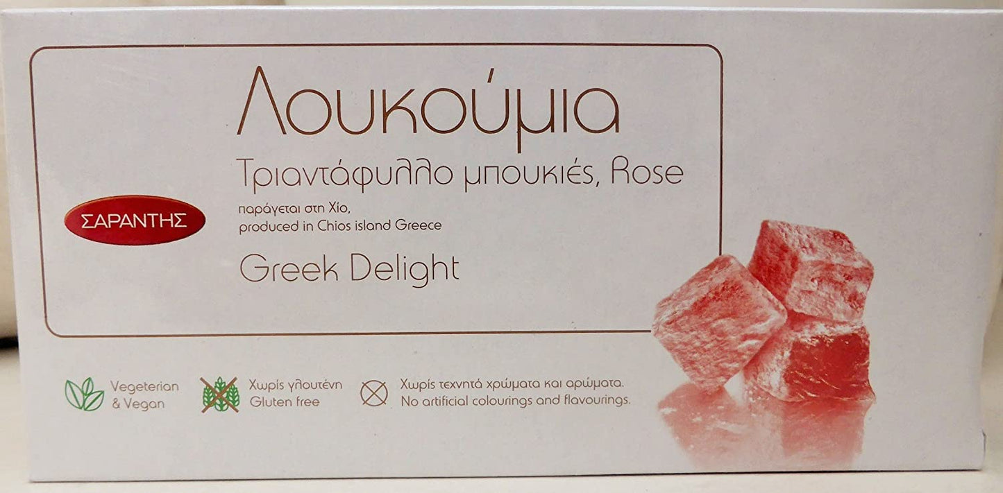 Sarantis - Turkish delight (Loukoumi,Loukoum,Lokum)- 400g- Various flavours