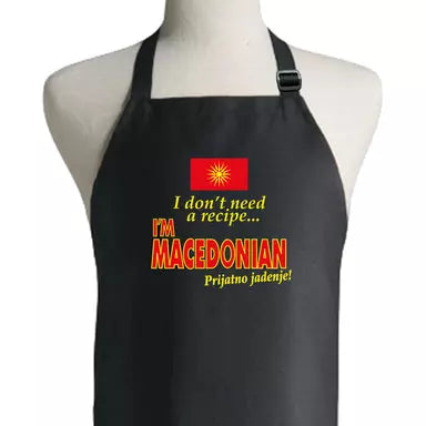I don't need a recipe I'm Macedonian Apron